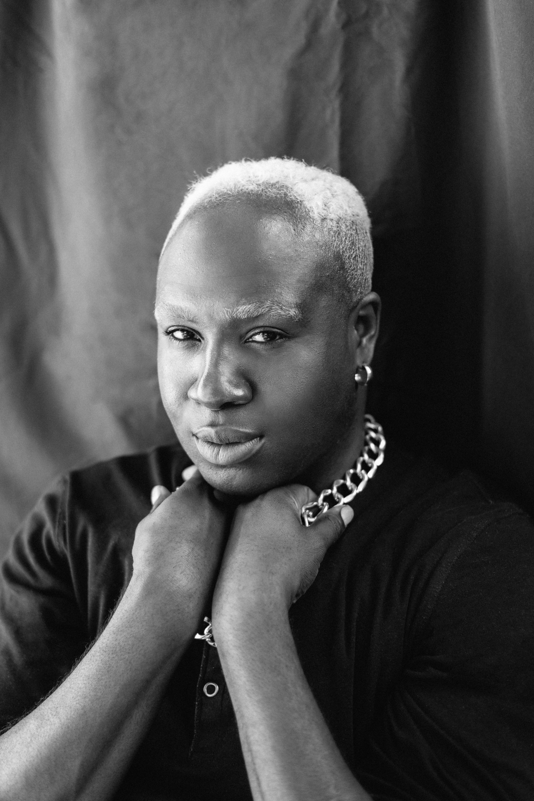 Black and white portrait of R. Flex