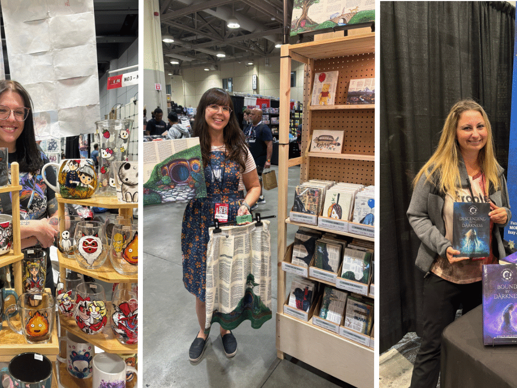 Artists at Fan Expo (Angelika Jankac, Kaytlyne Dewald, and Jessica Lee Shepard).
